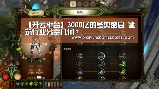 【开云平台】3000亿的冬奥盛宴 建筑行业分羹几何?(图2) 开云体育
